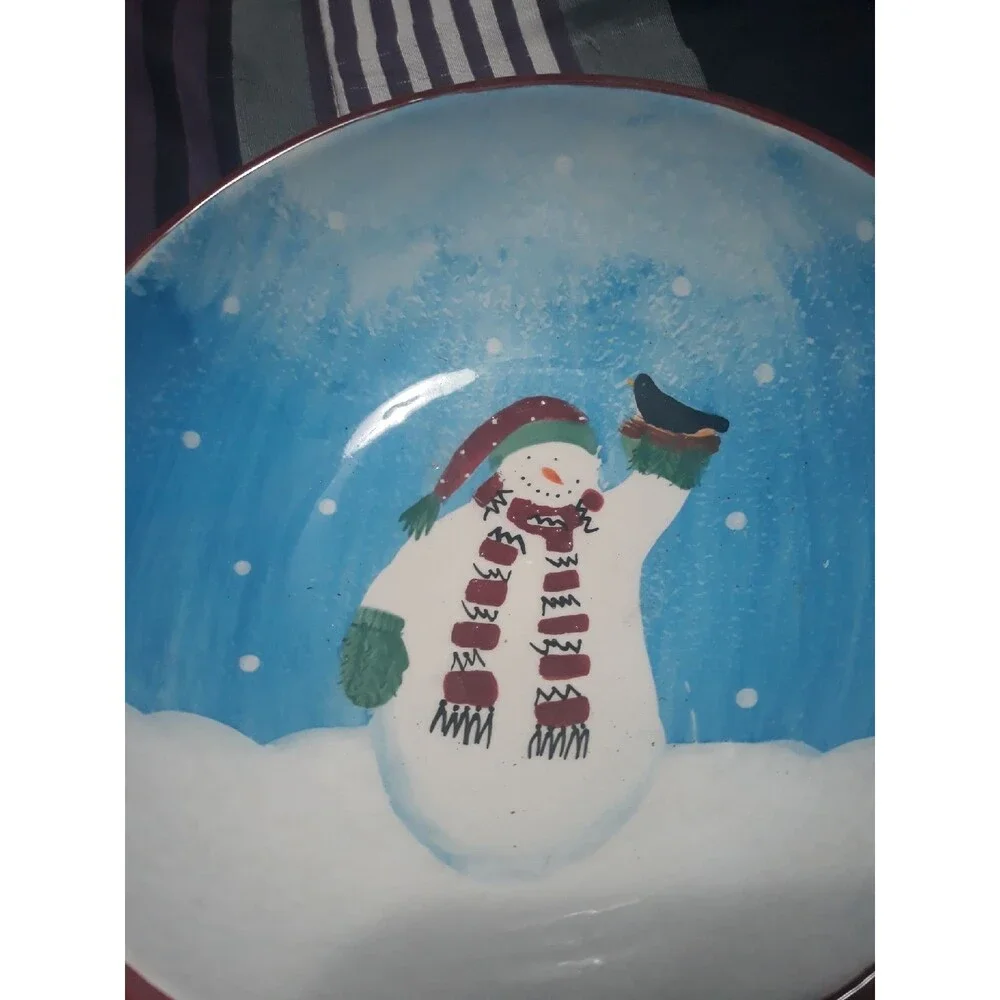 Snowman  cereal bowl